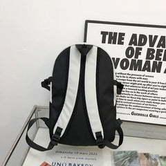 Women Embroidery Letters School Bags Casual Travel Backpack Bags