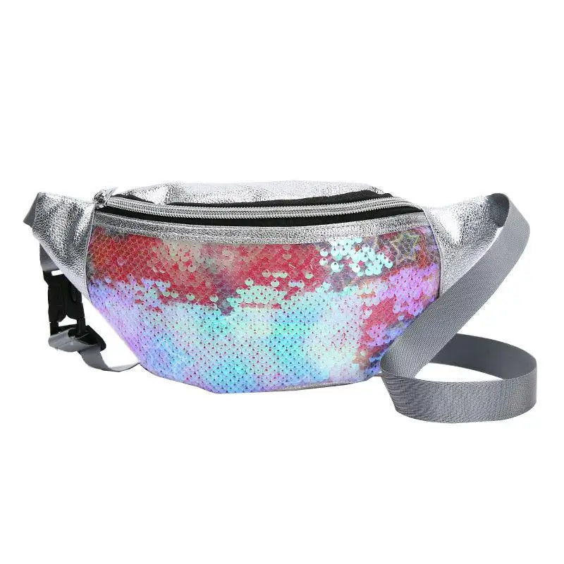 Sequin Waist Hip Bag Fanny Pack Girls Women Female Waist Packs Heuptas