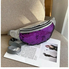 Sequin Waist Hip Bag Fanny Pack Girls Women Female Waist Packs Heuptas