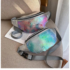 Sequin Waist Hip Bag Fanny Pack Girls Women Female Waist Packs Heuptas