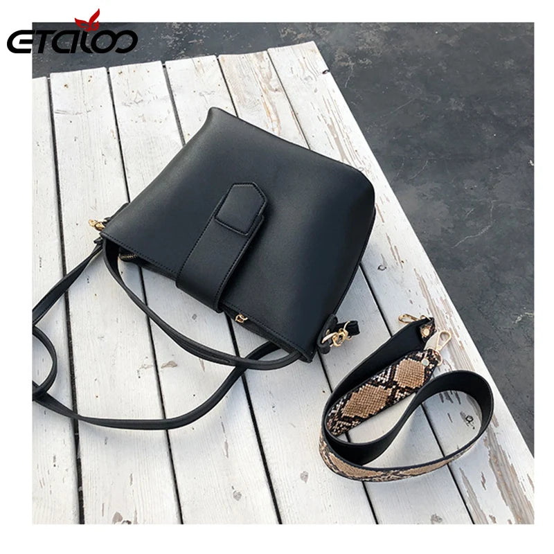 Leather Shoulder Bags Large Capacity Crossbody Messenger Casual Tote