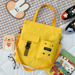 Japanese Style Canvas Schoolbag Crossbody Bag Messenger Shoulder Handbag