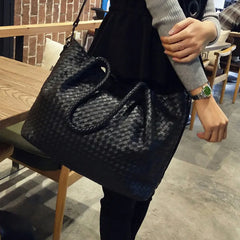 Women Large Capacity Woven Shoulder Bag Crossbody Bag For Ladies
