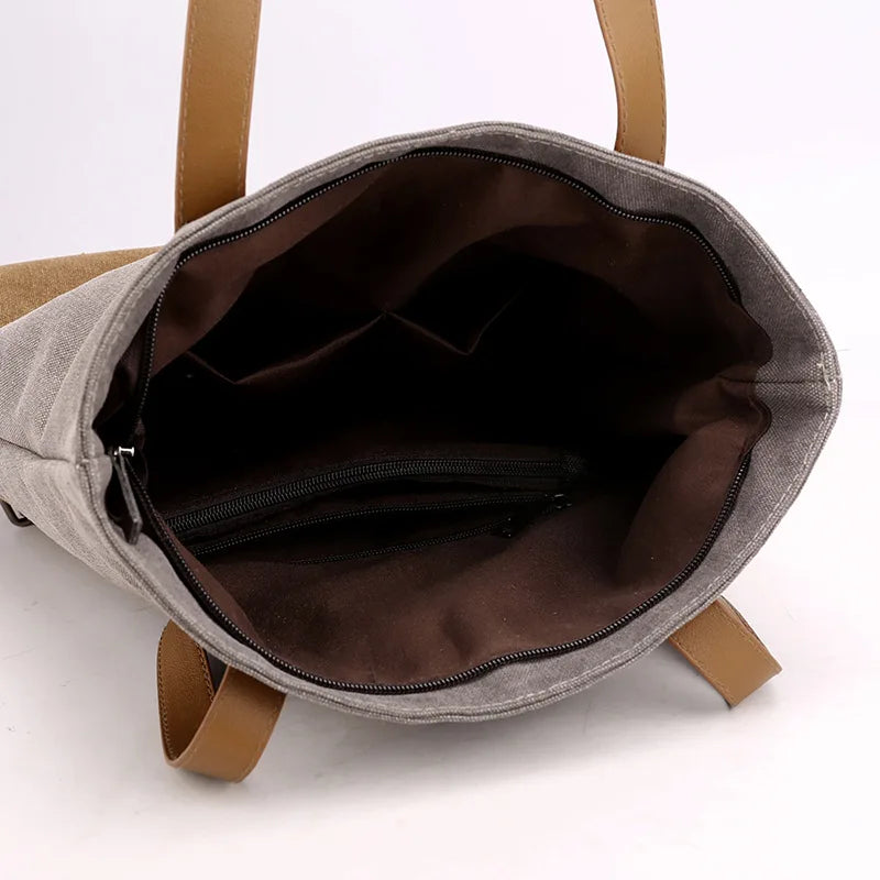 Women Large Capacity Shoulder Crossbody Bag Canvas Casual Durable Travel