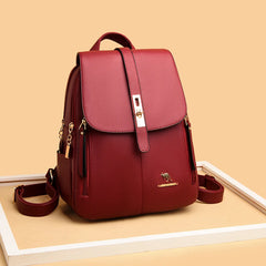 Women Leather Backpacks Shoulder Bags Female Backpack Ladies Mochilas