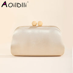 Women Leather Evening Bags Banquet Wedding Clutch Purse Hasp Purse Wallets