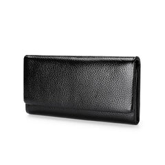 Women Leather Wallet Long Lychee Pattern Top Casual Business Wallet