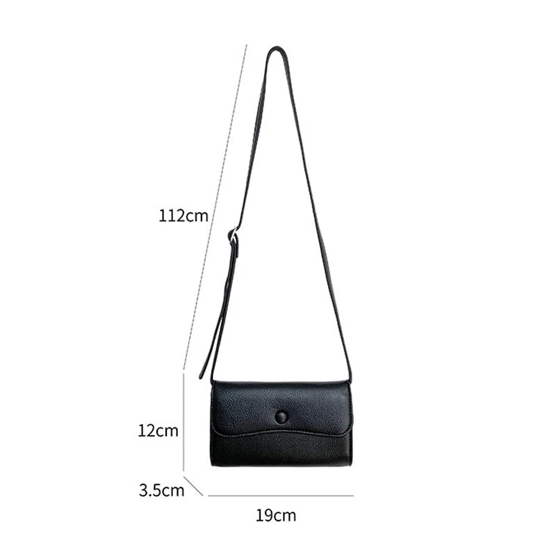 Women Mini Crossbody Phone Bag Ladies Shoulder Bag PU Leather Cover Flap Bag
