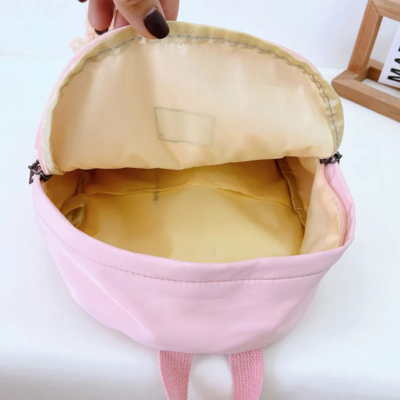 Nylon Backpack Waterproof Candy Colors High School Bags for Girls Boys