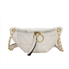 Women PU Chest Cross Fanny Bag