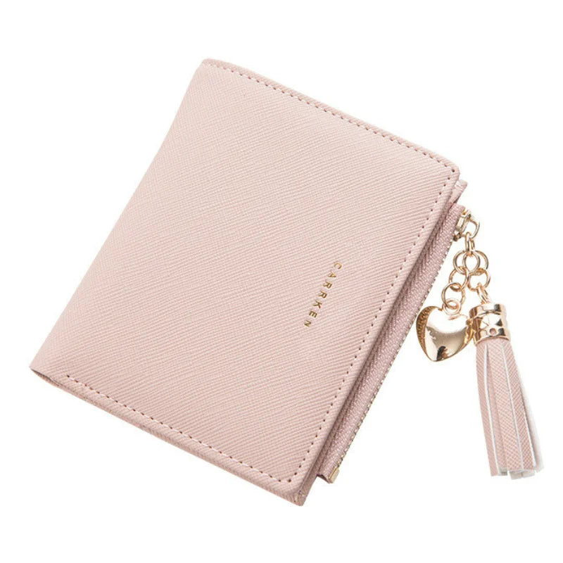 Short Leather Women Wallets Zipper Purses Portefeuille Female Purse Clutch