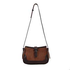 Women Shoulder Bag Autumn Retro Patchwork Messenger Pack All-Match Underarm Bags