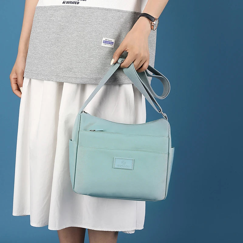 Waterproof Nylon Women Shoulder Bag Messenger Bag