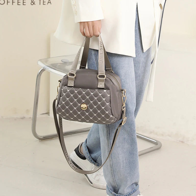 High Thread Women Shoulder Bag Nylon CrossBody Bag