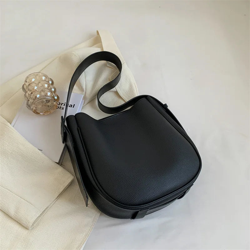 Women Tote Bag Casual Large Capacity Shoulder Bag PU Leather Handbag