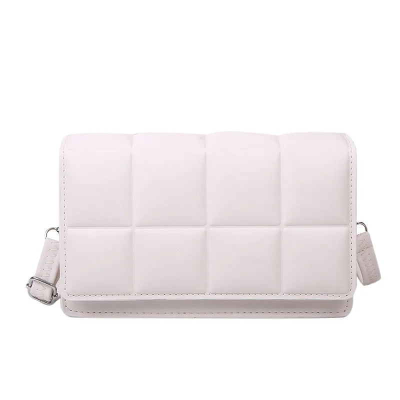 Women Urban Solid Small Square Crossbody Shoulder Bag