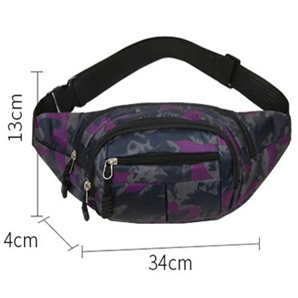 Women Waist Bag Pack Outdoor Waist Bum Bag Running Jogging Belt Pouch Zip Fanny