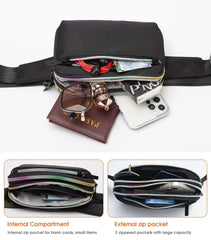 Women Waist Bags Fanny Pack Zipper Chest Bag Outdoor Sports Crossbody Bag