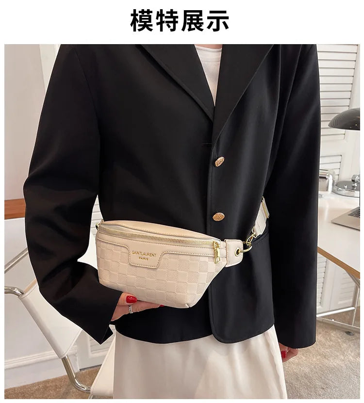 Women Waist Packs Chest Bag Handbag PU Messenger Bags