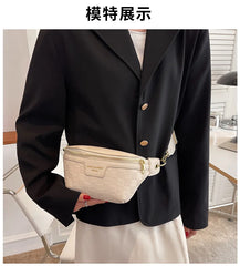 Women Waist Packs Chest Bag Handbag PU Messenger Bags