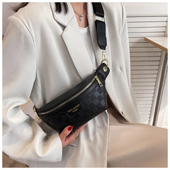Women Waist Packs Chest Bag Handbag PU Messenger Bags