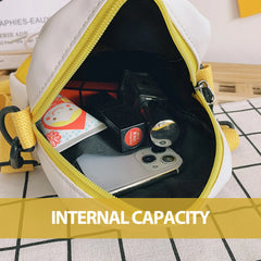 Canvas Messenger Bag Funny Sneaker Shape, High-quality PU Shoulder Bag