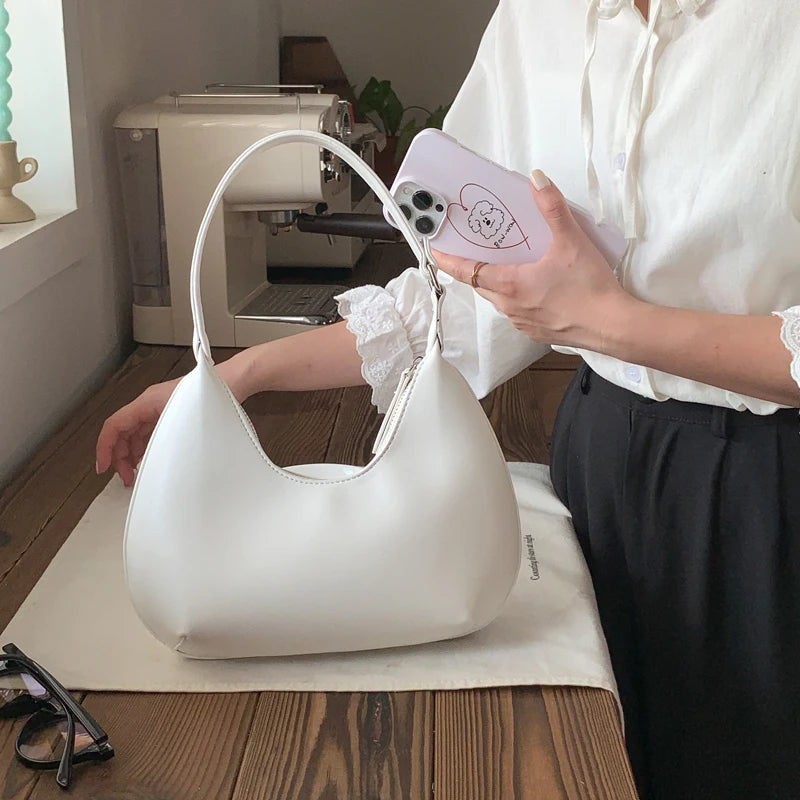 Women's Small Shoulder Bag Soft PU Leather Woman Purse