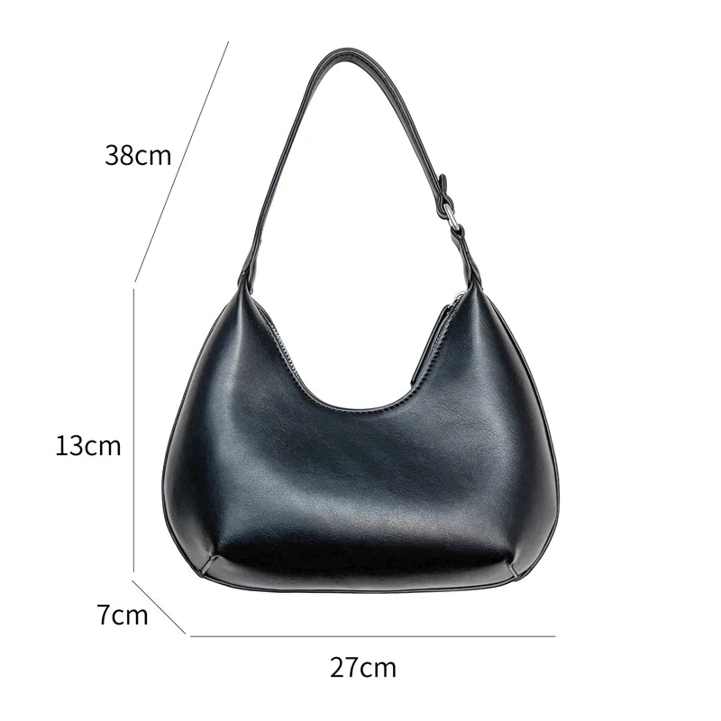 Women's Small Shoulder Bag Soft PU Leather Woman Purse