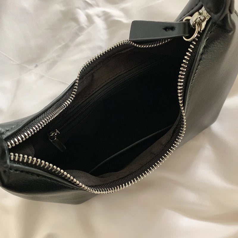 Women's Small Shoulder Bag Soft PU Leather Woman Purse