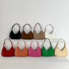 Women's Small Shoulder Bag Soft PU Leather Woman Purse