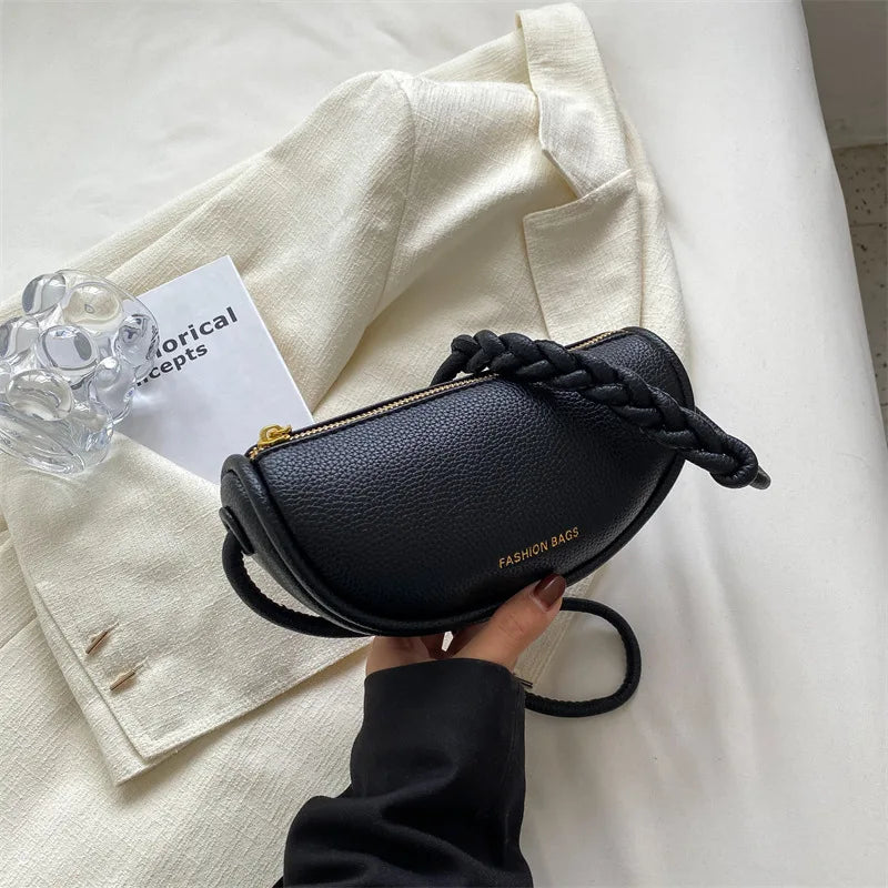 Women's Dumpling Messenger Bag Pu Leather Handbag