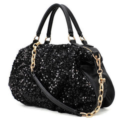 Women's Shoulder Bag Sequined PU Leather Handbag