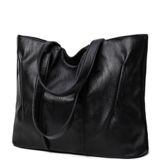Women's PU Leather Large Tote Bag Shoulder Handbag