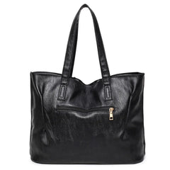 Women's PU Leather Large Tote Bag Shoulder Handbag