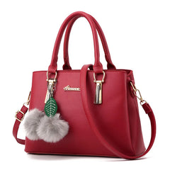 Women's Bag PU Leather Solid Shoulder Bag Handbag