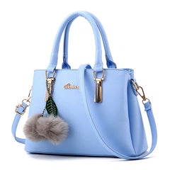 Women's Bag PU Leather Solid Shoulder Bag Handbag