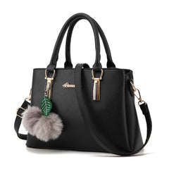 Women's Bag PU Leather Solid Shoulder Bag Handbag