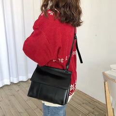 Women's PU Leather Retro Flip Shoulder Bag Soft Leather