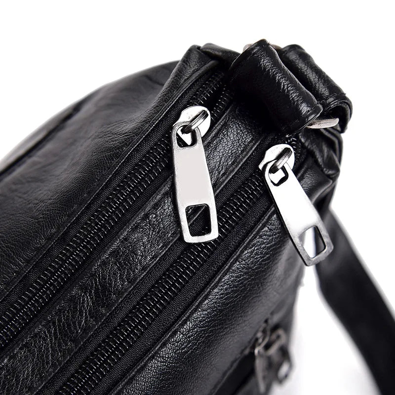 Women's Bags PU Leather Soft Shoulder Handbags Large Capacity Diagonal Mom Bags