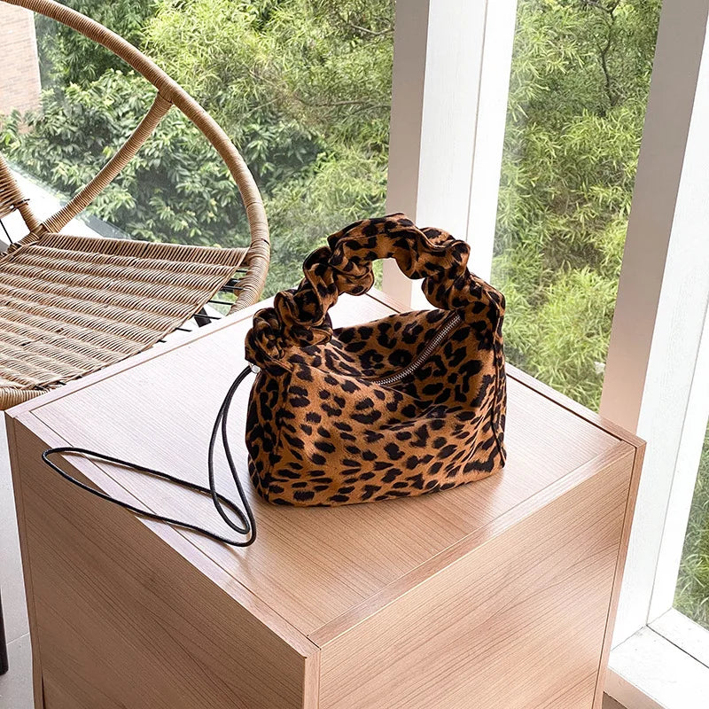 Leopard Print Shoulder Bag High Lady Handbag