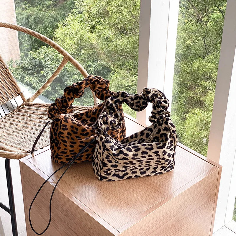 Leopard Print Shoulder Bag High Lady Handbag