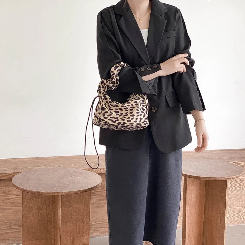 Leopard Print Shoulder Bag High Lady Handbag