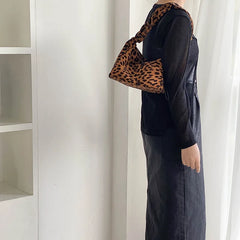 Leopard Print Shoulder Bag High Lady Handbag