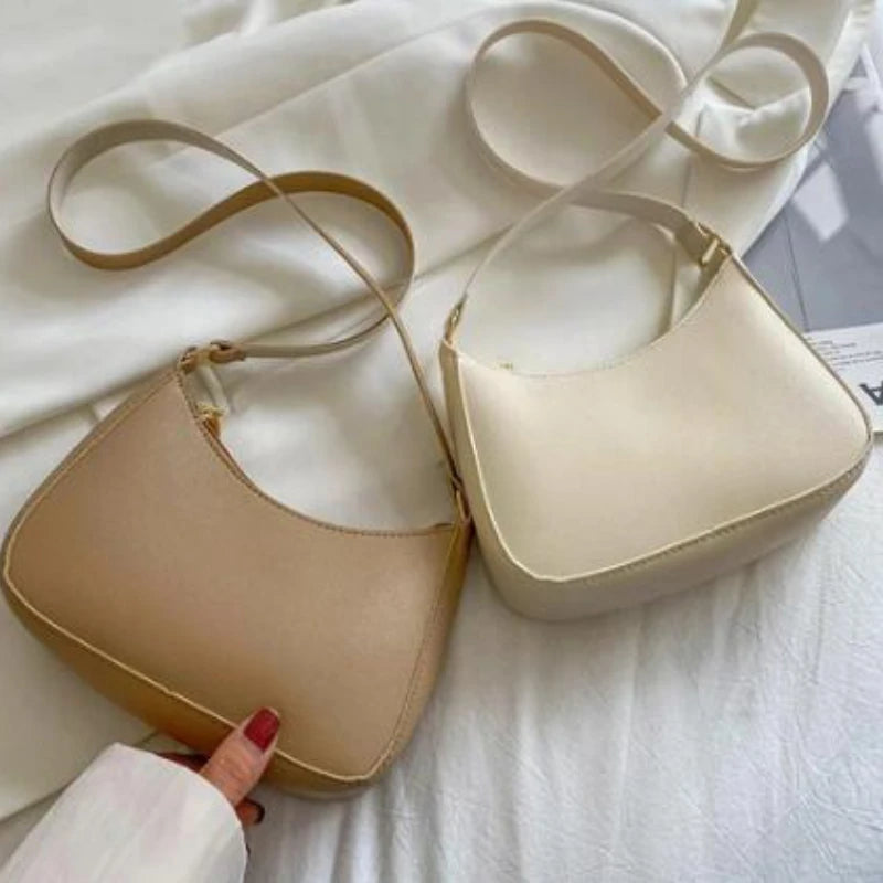 Vintage PU Leather Shoulder Bag Women Handbags