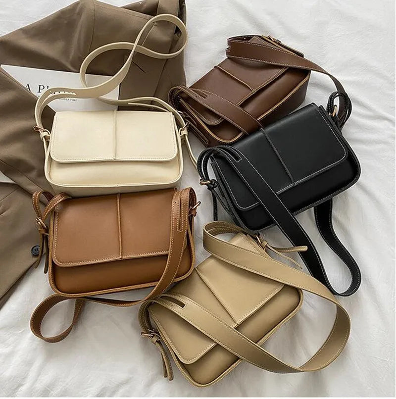 Retro PU Leather Hobo Shoulder Bag for Women