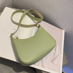 Retro PU Leather Shoulder Bag Casual Women Handbag