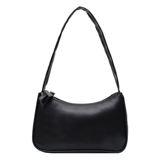 Retro Solid Totes Bags Leather Shoulder Underarm Bag