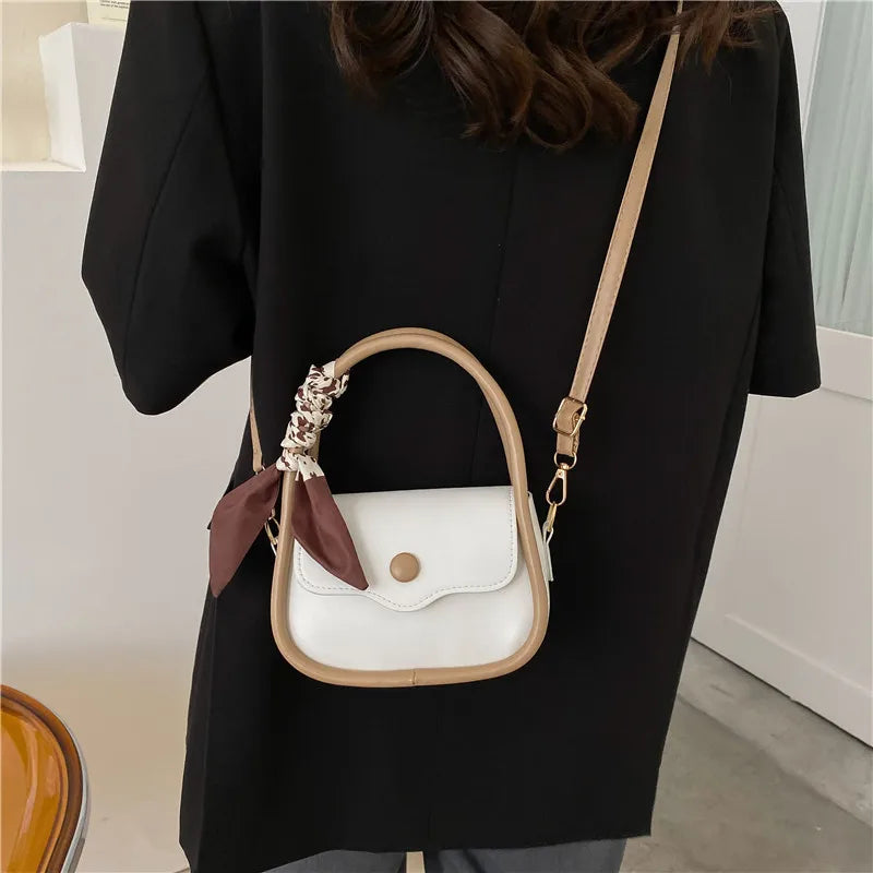 Small Leather Shoulder Bag Crossbody Handbag Underarm Bag