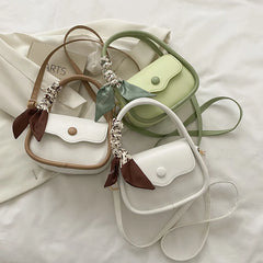 Small Leather Shoulder Bag Crossbody Handbag Underarm Bag