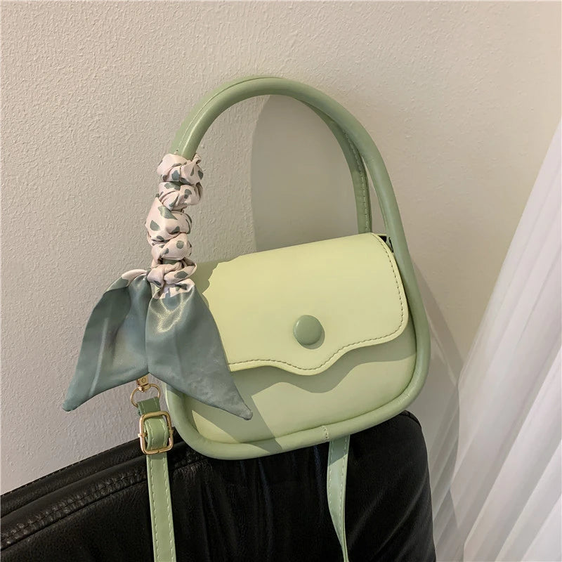 Small Leather Shoulder Bag Crossbody Handbag Underarm Bag